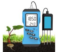 EZLUIYLDH Probador de Suelo Digital 7 en 1: medición precisa de Humedad, pH, NPK, CE y Temperatura para un Crecimiento óptimo de Las Plantas. Pantalla retroiluminada y diseño Duradero.