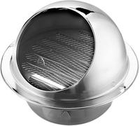 EZLUIYLDH sombrerete de Chimenea, Acero Inoxidable 304 Ventilación con Grille Pájaro Guard Spinner Interior ventilación Techo Pared Superior Lluvia Cubierta Protector para conducto Pipefit(70mm)