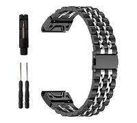 EZMVZKU 22mm QuickFit Metálico Correa Para Garmin Fenix 8 AMOLED 47mm/E/Fenix 7/7 Pro/6/6 Pro/5/5 Plus,Pulsera de Banda Para Forerunner 965 955 945 935/Approach S70 47mm/S62/Descent G1