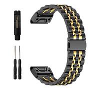 EZMVZKU 22mm QuickFit Metálico Correa Para Garmin Fenix 8 AMOLED 47mm/E/Fenix 7/7 Pro/6/6 Pro/5/5 Plus,Pulsera de Banda Para Forerunner 965 955 945 935/Approach S70 47mm/S62/Descent G1