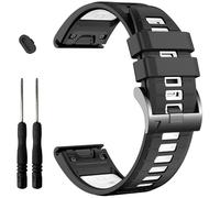 EZMVZKU 26mm Quickfit Correa para Garmin Fenix 8 pro 51mm/Fenix 7X Pro/7X/6X/6X Pro/5X/5X Plus/3/3 HR,Correa Silicona Banda para Enduro 3/2/Descent Mk2i/Mk3i/epix Pro/Quatix 8/Tactix 8 51mm