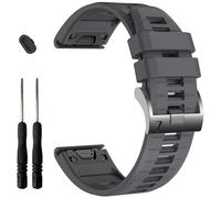 EZMVZKU 26mm Quickfit Correa para Garmin Fenix 8 pro 51mm/Fenix 7X Pro/7X/6X/6X Pro/5X/5X Plus/3/3 HR,Correa Silicona Banda para Enduro 3/2/Descent Mk2i/Mk3i/epix Pro/Quatix 8/Tactix 8 51mm