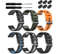 EZMVZKU Correa de reloj de silicona Quickfit de 22 mm para Fenix 8 47mm/Fenix 7/6/5/7 Pro/6 Pro/5 Plus/E, correas deportivas para Garmin Forerunner 965 955/tactix 8 AMOLED/Approach S70