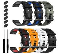 EZMVZKU Correa deportiva Quickfit de 22 mm para Garmin Fenix 8 47mm/Fenix 7/7 Pro/6/6 Pro/5 Plus, correa de silicona para Forerunner 965 955/Approach S62/S70/tactix 8 47mm/Descent G2/MARQ Adventurer