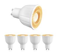 ezmyma Bombilla LED GU10 de 2700 K, 12 W LED GU10 equivalente a 1150 lm halógena, haz ancho de 120°, no regulable, paquete de 4