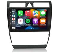 EZoneTronics Carplay Radio Android Auto Radio para Audi A6 C5 1997-2004 S6 1999-2004 con Pantalla táctil de 9 Pulgadas de navegación GPS de Alta definición Bluetooth USB WiFi Player 2G RAM + 32G ROM
