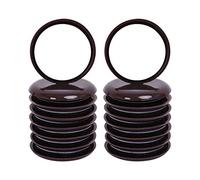 Ezprotekt 54 mm Deslizadores de Muebles Autoadhesivos para Muebles, 16 Unidades, Redondos, Autoadhesivos, Deslizadores para Muebles, Protectores para Alfombras,Marrón