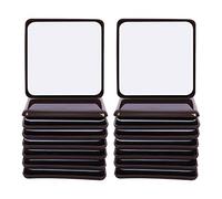 Ezprotekt Deslizadores de muebles para deslizadores de alfombras de 2-1/2 pulgadas para mover muebles, deslizadores de alfombras, almohadillas autoadhesivas para muebles, 64 mm, 16 unidades, marrón
