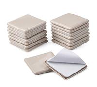 Ezprotekt Deslizadores y Deslizadores de Muebles de 2.5 Pulgadas para Mover alfombras, Muebles de 64 mm, planeadores Cuadrados autoadhesivos para Muebles, Almohadillas para Mover Muebles, 16 Unidades