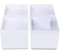 Ezprotekt - Elevador de Cama de 3.15 x 3.15 x 2 Pulgadas, Poste de Muebles de Acero sólido, Mesa autoadhesiva, Resistente, Protege el Suelo del sofá (4 Unidades, Cuadrado Blanco)