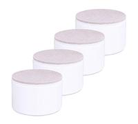 Ezprotekt - Elevador de Muebles de Acero al Carbono de 1,96 Pulgadas, elevadores de Cama de Acero al Carbono de 3,15 Pulgadas, elevadores de Muebles para Muebles, Altura 1,96 Pulgadas, Redonda, Color