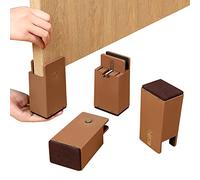 Ezprotekt Elevadores Abrazadera de Tornillo, elevadores para sillas de mesas de sofá de 4 Pulgadas, diámetro de Ajuste de 0 a 1,5 Pulgadas, soporta 20 000 Libras (marrón, 4 Unidades)