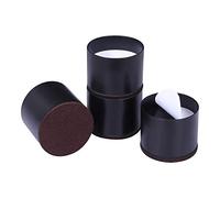 Ezprotekt Elevadores de Cama, Elevadores de Muebles para Sofá, Mesa, Altura de Elevación de 1,2 ", Almohadilla Inferior Protege los Suelos, Juego de 4,Negro Redondo