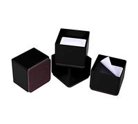 Ezprotekt Elevadores de Cama, Elevadores de Muebles para Sofá, Mesa, Altura de Elevación de 1,2 ", Almohadilla Inferior Protege los Suelos, Juego de 4,Negro Cuadrado