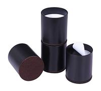 Ezprotekt Elevadores de Cama, Elevadores de Muebles para Sofá, Mesa, Altura de Elevación de 2 ", Almohadilla Inferior Protege los Suelos, Juego de 4,Negro Redondo