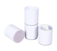 Ezprotekt Elevadores de Cama, Elevadores de Muebles para Sofá, Mesa, Altura de Elevación de 2 ", Almohadilla Inferior Protege los Suelos, Juego de 4,Blanco Redondo