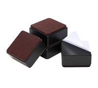 Ezprotekt Elevadores de Muebles 1.2" de Altura, Elevadores de Cama Autoadhesivos de 2.36" de Diámetro, Añaden 1.2" de Altura a Las Camas Sofás, Cuadrado Negro