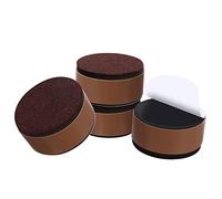 Ezprotekt Elevadores de Muebles 1.2" de Altura, Elevadores de Cama Autoadhesivos de 2.36" de Diámetro, Añaden 1.2" de Altura a Las Camas Sofás, Redondos Marrón