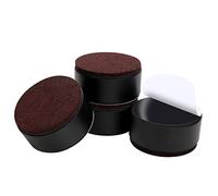 Ezprotekt Elevadores de Muebles 1.2" de Altura, Elevadores de Cama Autoadhesivos de 2.36" de Diámetro, Añaden 1.2" de Altura a Las Camas Sofás, Redondos Negro