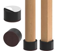 Ezprotekt Elevadores de Muebles 2" de Altura, Elevadores de Cama Autoadhesivos de 2.4" de Diámetro, Añaden 2" de Altura a Las Camas Sofás, Redondos Negro