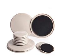 Ezprotekt - Juego de 12 Deslizadores para Mover Muebles Pesados Reutilizables Patines para desplazar Muebles Deslizadores para Alfombra Protectores para Patas de Muebles (3,5 Pulgadas, 7 Pulgadas)