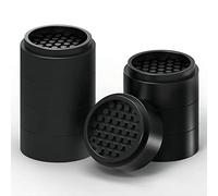 Ezprotekt Paquete de 8 elevadores ajustables para muebles redondos de 1 pulgada, elevadores de cama de goma antideslizante resistente, escritorio, elevadores de sillas