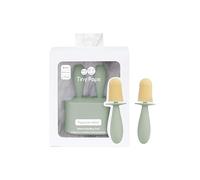 ezpz Tiny Pops - Moldes de helado para bebé (2 uds), silicona alimentaria sin BPA, fáciles de desmoldar y aptos para lavavajillas, desde 4 meses, color Salvia