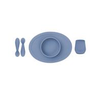 ezpz Tiny Set de Primeros Alimentos - Indigo - 4+ meses (Tiny Bowl, Cup, Spoons)