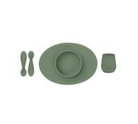 ezpz Tiny Set de Primeros Alimentos - Oliva - 4+ meses (Tiny Bowl, Cup, Spoons)