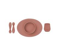 ezpz Tiny Set de Primeros Alimentos - Sienna - 4+ meses (Tiny Bowl, Cup, Spoons)
