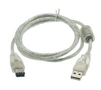 ezqnirk 1pcs 1.5m FireWire IEEE 1394 6 PIN Macho a USB 2.0 Adaptador de macho Cable de cable convertidor