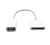 ezqnirk 1pcs Dock 30pin Femenino A USB Cable De Datos Femenino Al Teclado USB,white