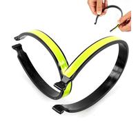 Ezranova Clips para pantalones, potentes bandas reflectantes para la seguridad de la bicicleta, ligeros, duraderos y talla única, accesorios ideales para bicicleta para hombres, garantiza visibilidad