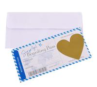 Ezranova Scratch Card Reveal Surprise, tarjeta de embarque personalizada con sobre y corazón Scratch Card Pegatinas, ScratchCard Reveal Surprise Trips,Donde vamos de vacaciones