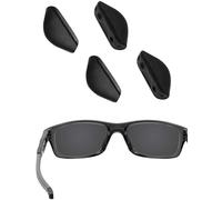 EZReplace Almohadillas nasales de repuesto para Oakley Crosslink/Mainlink OO9264/Fives Squared/Turbine OO9263/Drop Point/Triggerman OO9266/Straightlink OO9331 anteojos de sol, 2 pares (negro)