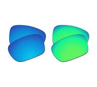 EZReplace Lentes de repuesto compatibles con Arnette Fastball AN4202 62 mm gafas de sol (lentes polarizadas) - Se adapta al marco Arnette Fastball (azul hielo y verde primavera), Azul Hielo + Verde