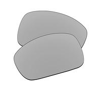 EZReplace Lentes de repuesto compatibles con gafas de sol Arnette Fastball 2.0 AN4242-62 mm (lentes polarizadas), Metal plateado., Talla única