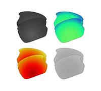 EZReplace Lentes de repuesto para gafas de sol Oakley Bisphaera OO9400 (lentes polarizadas), se adapta al marco Oakley Bisphaera (negro carbón, verde primavera, rojo fuego, plateado metálico)