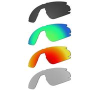 EZReplace Lentes de repuesto para gafas de sol Oakley BXTR OO9280 (lentes polarizadas), se adapta al marco Oakley BXTR (negro carbón, verde primavera, rojo fuego, plateado metálico)
