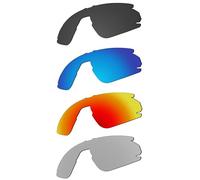 EZReplace Lentes de repuesto para gafas de sol Oakley BXTR OO9280 (lentes polarizadas), se adapta al marco Oakley BXTR (negro carbón, azul hielo, rojo fuego, plateado metálico)