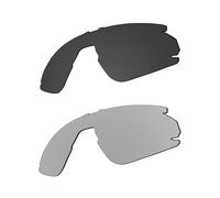 EZReplace Lentes de repuesto para gafas de sol Oakley BXTR OO9280 (lentes polarizadas), se adapta al marco Oakley BXTR (negro carbón + plateado metálico)