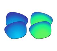EZReplace Lentes de repuesto para gafas de sol Oakley Drop In OO9232 (lentes polarizadas), compatible con Oakley Drop In Frame (azul hielo + verde primavera), Azul Hielo + Verde Primavera, Talla única