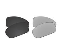 EZReplace Lentes de repuesto para gafas de sol Oakley Drop Point OO9367 (lentes polarizadas) - Se adapta a Oakley Drop Point Frame (negro carbón + metal plateado)