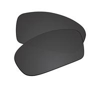 EZReplace Lentes de repuesto para gafas de sol Oakley Fives cuadradas (lentes polarizadas) - Compatible con marco cuadrado Oakley Fives (negro carbón)