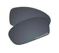 EZReplace Lentes de repuesto para gafas de sol Oakley Fives Squared (lentes polarizadas), Espejo de policarbonato actualizado negro, Talla única