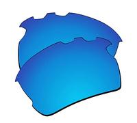 EZReplace Lentes de repuesto para gafas de sol Oakley Flak 2.0 XL con ventilación OO9188 (lentes polarizadas) - Se adapta a Oakley Flak 2.0 XL con marco ventilado (azul hielo)