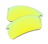 EZReplace Lentes de repuesto para gafas de sol Oakley Flak 2.0 XL OO9188 (lentes polarizadas) - Compatible con montura Oakley Flak 2.0 XL (amarillo dorado)