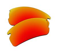 EZReplace Lentes de repuesto para gafas de sol Oakley Flak 2.0 XL OO9188 (lentes polarizadas), se adapta al marco Oakley Flak 2.0 XL (rojo fuego)