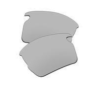 EZReplace Lentes de repuesto para gafas de sol Oakley Flak 2.0 XXL OO9488 de 63 mm, Metal plateado, Talla única