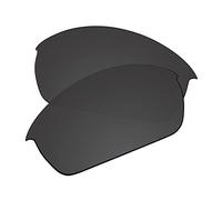 EZReplace Lentes de repuesto para gafas de sol Oakley Flak Jacket (lentes polarizadas) - Se adapta al marco de la chaqueta Oakley Flak (negro carbón)